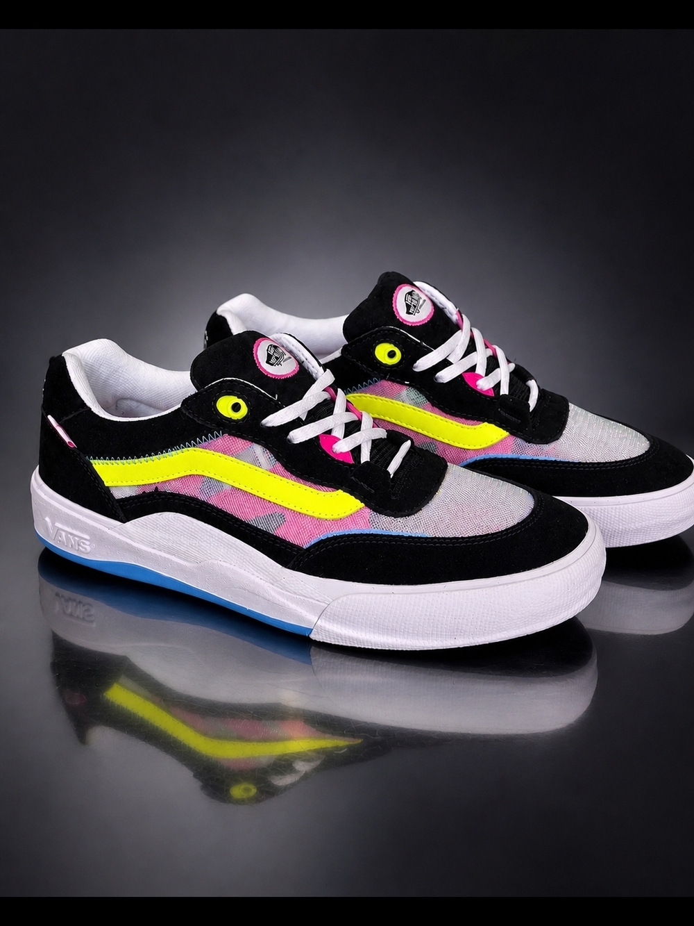 Vans Wayvee Neon Rave Black Multi Men’s 12 / Women’s 13.5 Skate Shoes New
